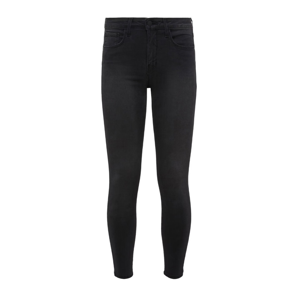 L'AGENCE Margot High Rise Cropped Skinny Jean in Dark Graphite Grey Size 25 - Picture 5 of 10